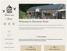 Tablet Screenshot of dovecotefarm.co.uk